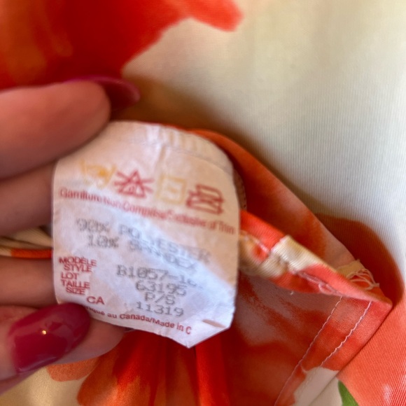 Vintage Dynamite Floral Tie Sleeve Tank Top S - Picture 9 of 11